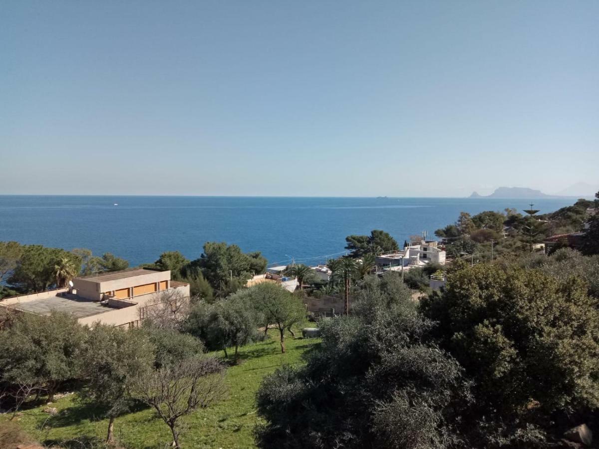 Casa Vela Bianca Mondello Addaura Lejlighed Palermo Eksteriør billede